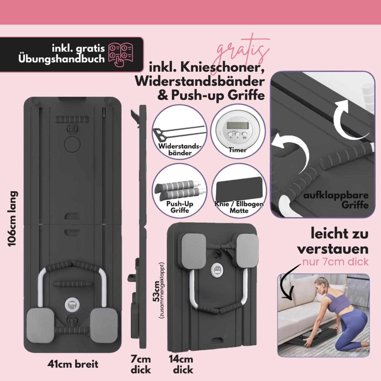 Pilatexx Pro - Faltbarer Pilates Reformer