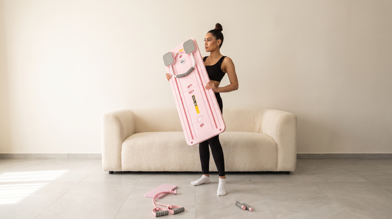 Gelenkschonende Reformer-Pilates-Übung auf dem Pilatexx Pro Board