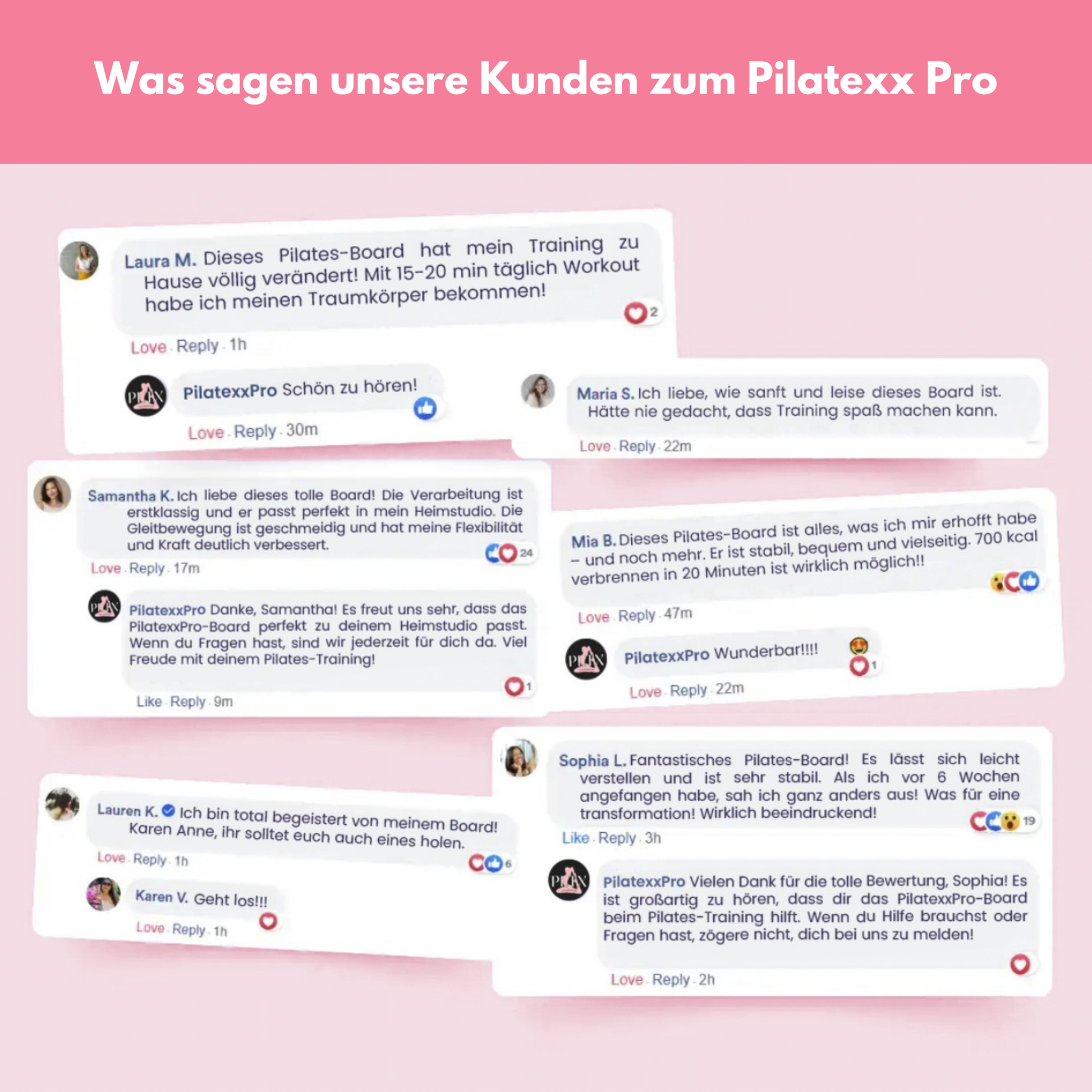 Intensives Core Training und Bauchmuskeluebungen mithilfe des rutschfesten Pilates Boards für Zuhause